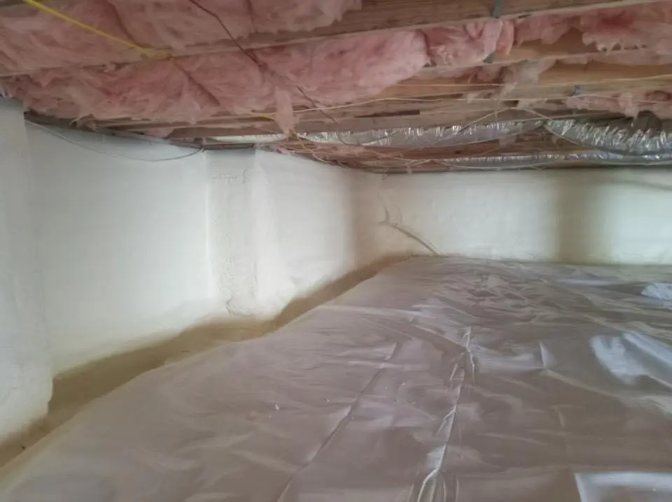 Crawl space encapsulation with closed-cell spray foam for Attic Insulation in Durango